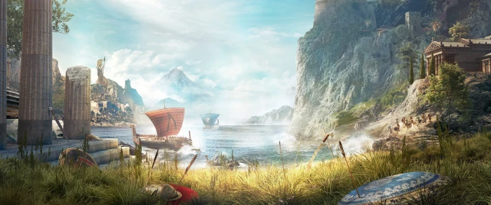 ultrawide ultra wide video games Video Game Art Assassin s Creed 2k