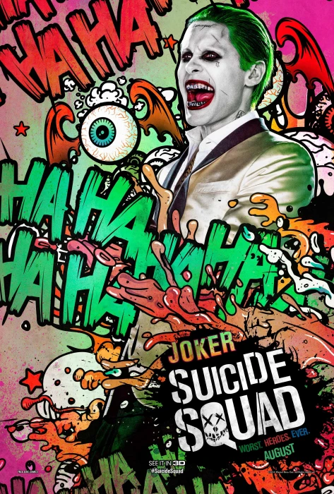 Joker Suicide Squad poster pop art movie Jared Leto 2k