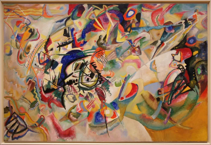 multicolored abstract painting Wassily Kandinsky classic art 2k
