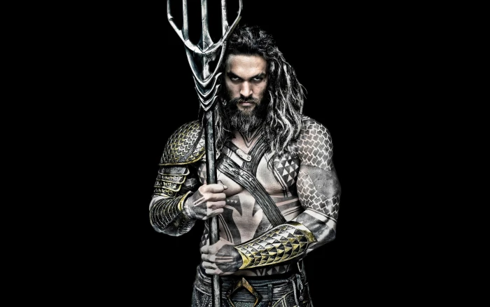 Aquaman comics superhero men studio shot black background 2k
