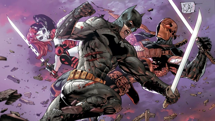girl blood fantasy Batman men comics battle weapons 2k