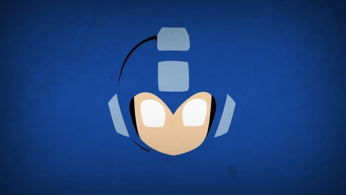 Mega Man superhero Capcom video games minimalism simple background 2k