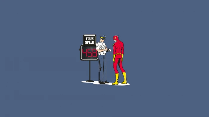 minimalistic dc comics superheroes police funny the flash comic hero Entertainment Funny HD Art 2k