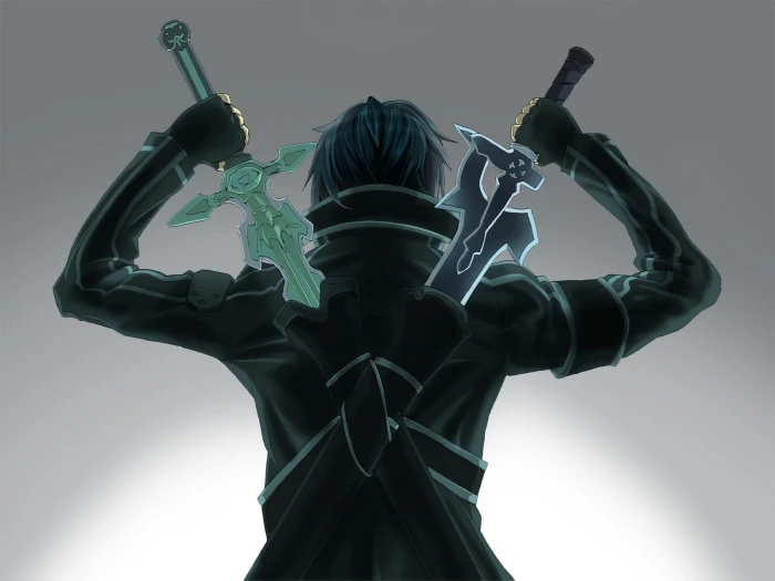 anime boys fantasy art Sword Art Online Kirigaya Kazuto 2k
