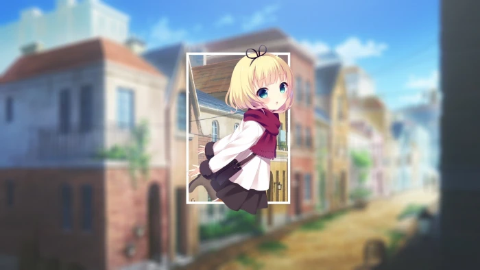 anime girls fan art white skin loli blonde Kirima Sharo 2k