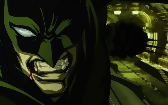 cartoon illustration of hero Batman superhero digital art 2k