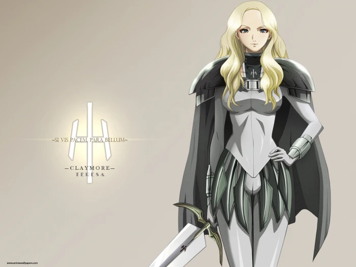 Claymore anime girls Teresa studio shot 2k