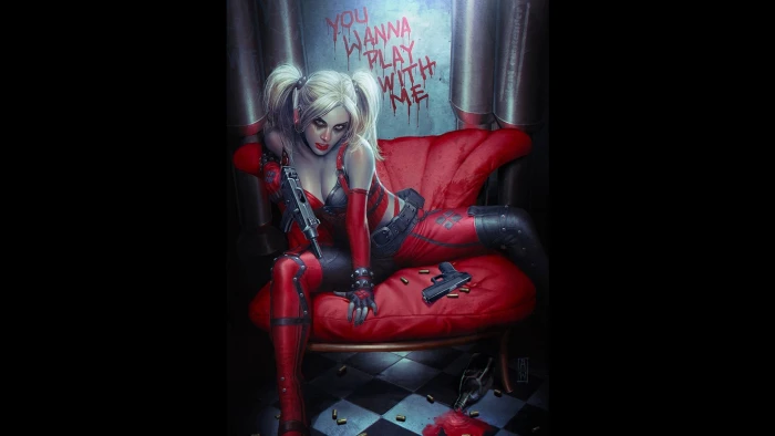 DC COMICS d c quinn superhero harley warrior 2k