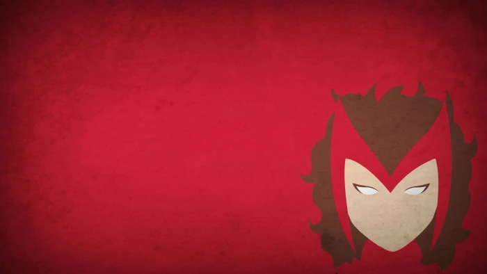female wearing red mask wallpaper minimalism Scarlet Witch 2k