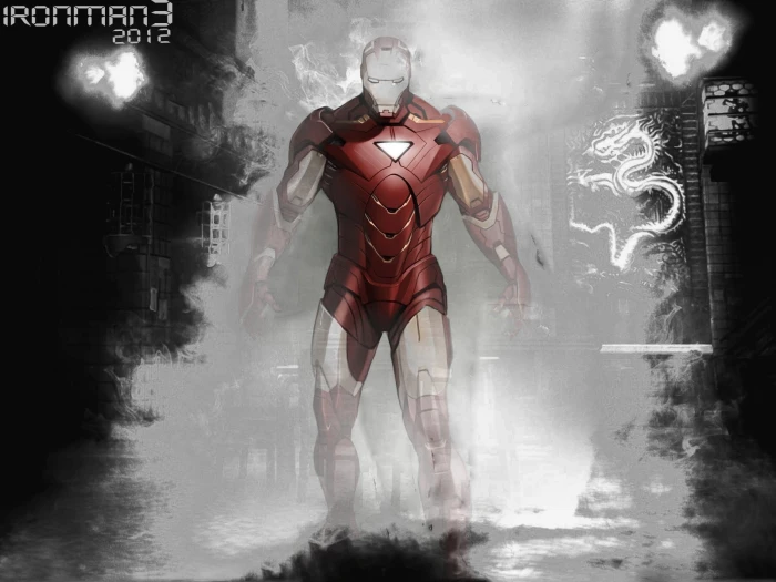 Ironman 3 digital wallpaper Iron Man artwork one person 2k