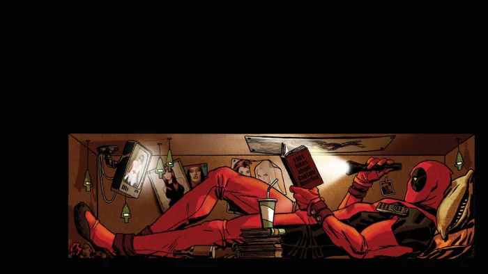 Marvel Deadpool comic art movies dead pool superhero reading 2k