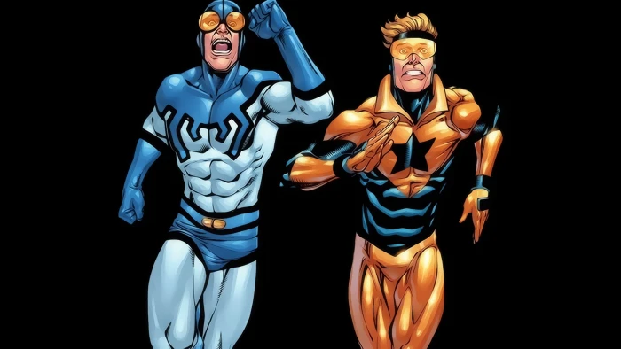 superhero Booster Gold Blue Beetle human representation 2k