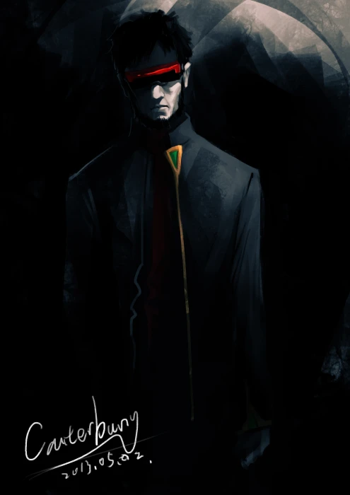 portrait display Evangelion 3 0 Ikari Gendo dark anime 2k