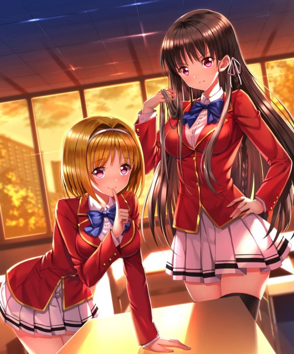 Youkoso Jitsuryoku Shijou Shugi no Kyoushitsu e anime girls