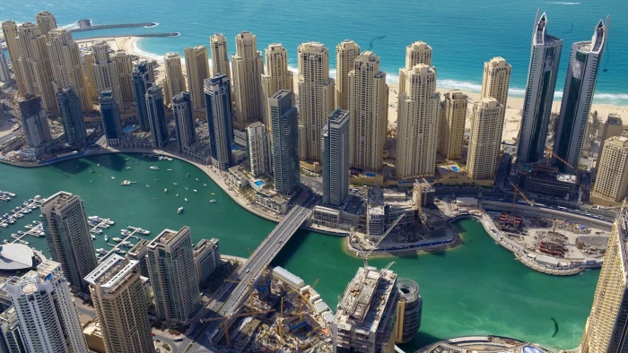 cityscapes dubai united arab emirates marina jumeirah beach residence Nature Beaches HD Art 2k