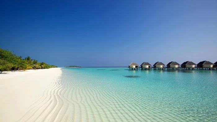 summer ocean shore holiday blue sky exotic beach sandy 2k 4k