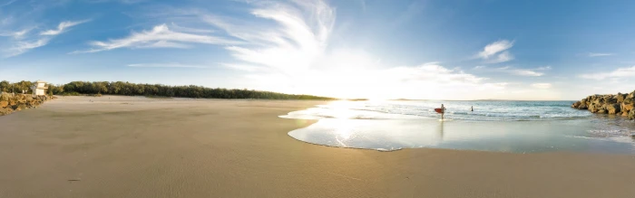 women beach sand sea dual screen surfing Nature Beaches HD Art 2k 4k
