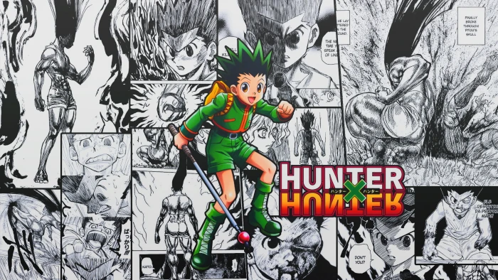 Hunter anime Gon Freecss text communication art and craft 2k