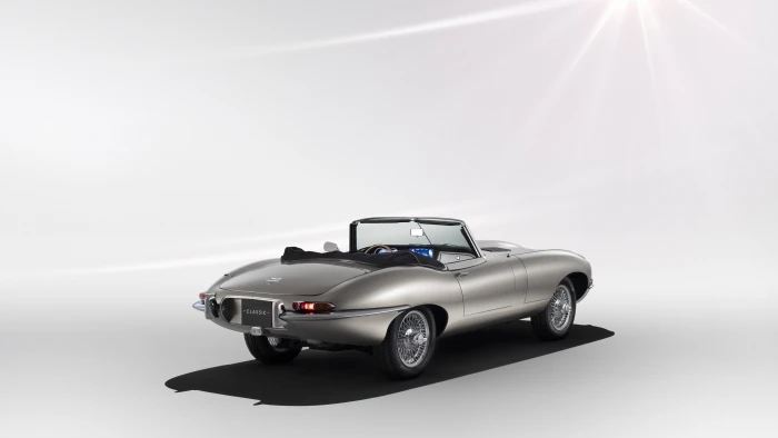 jaguar e type zero electric car supercar classic 2k 4k 5k 8k