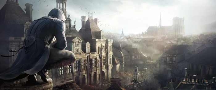 video games Video Game Art ultrawide ultra wide Assassin s Creed 2k