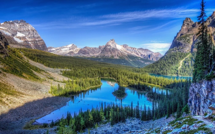 cool backgrounds nature mountain scenics 2k
