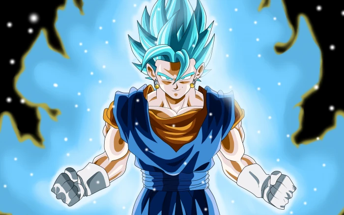 Super Saiyan Blue Vegito representation illuminated no people 2k 4k
