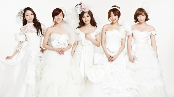 Asian K pop Kara korean Wedding Dress women bride event 2k