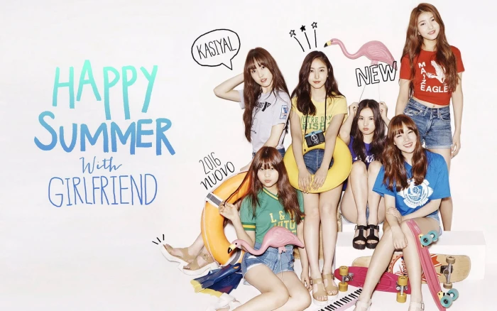 Korean Beauty Singers GFriend Photo Wallpaper 04 women s assorted color apparel lot 2k