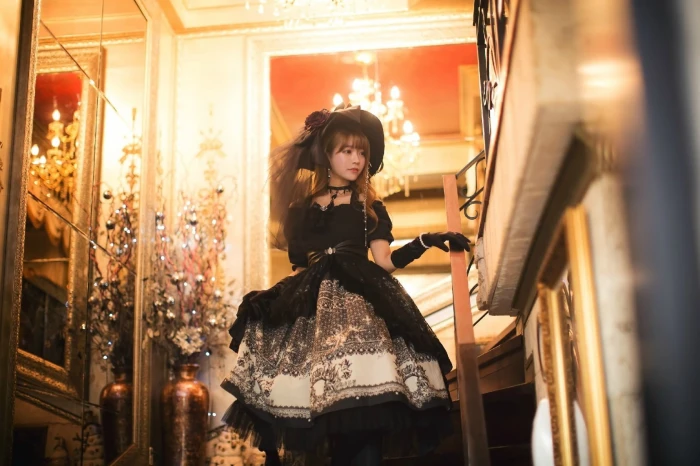 Yurisa Chan Korean model women Gothic one person young 2k