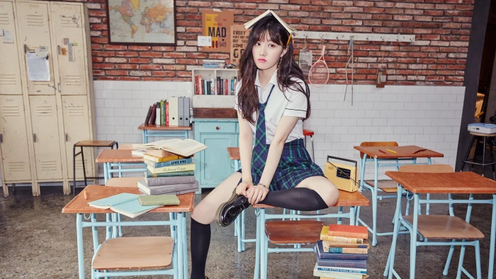 K pop Pristin women Xiyeon schoolgirl Korean 2k
