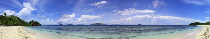 beach nature triple screen sea panoramic water sky scenics 2k 4k 5k
