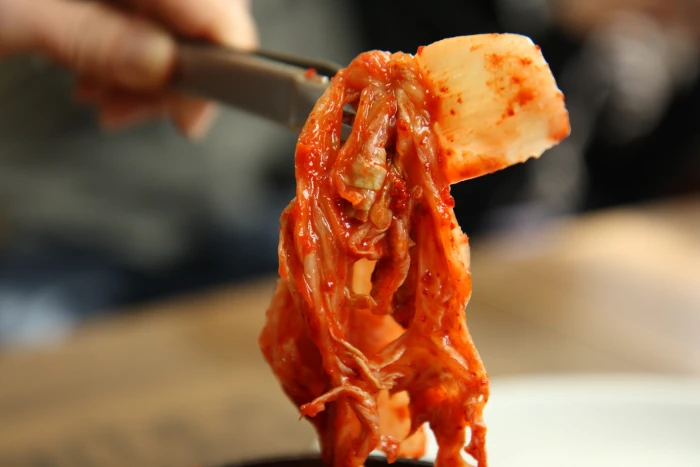 close up photo of kimchi food Baechu Korean Food baechu 2k 4k