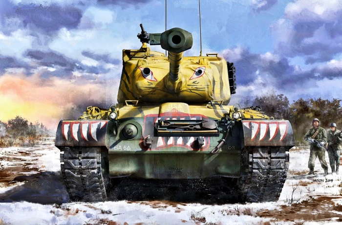 Snow Soldiers USA Tank US Army Patton The Korean war 2k