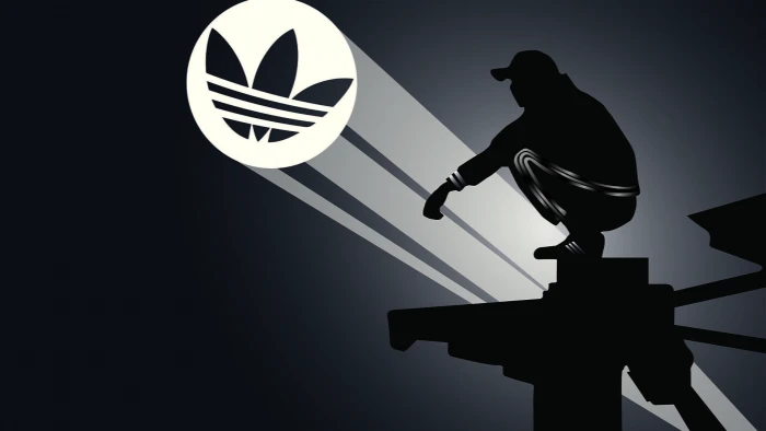 Adidas Slav squat gopnik sign silhouette one person communication 2k