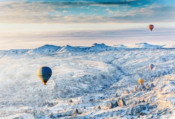 Cappadocia Hot air balloon Nature turkey 2k