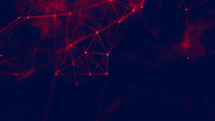 geometry cyberspace red lines digital art abstract 2k 4k 5k