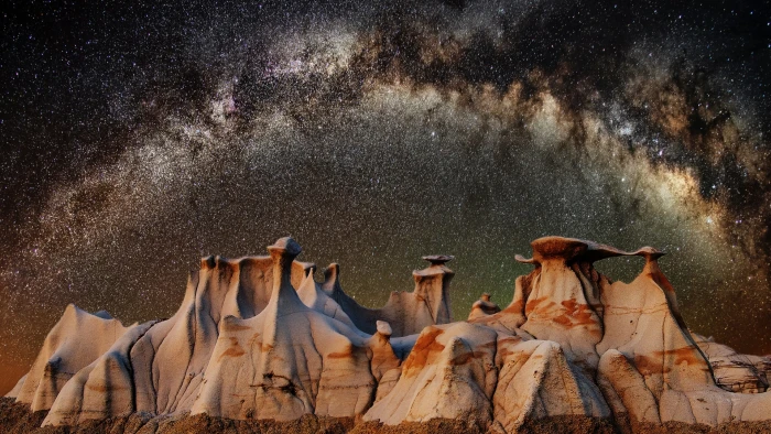 nature Milky Way stars landscape 2k