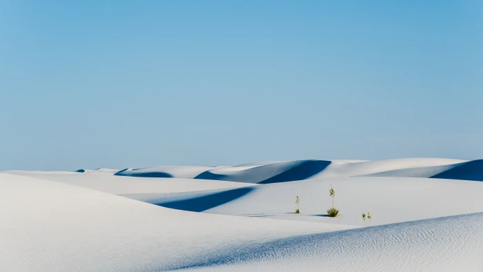 White Sands National Monument blue desert landscape nature 2k 4k 5k