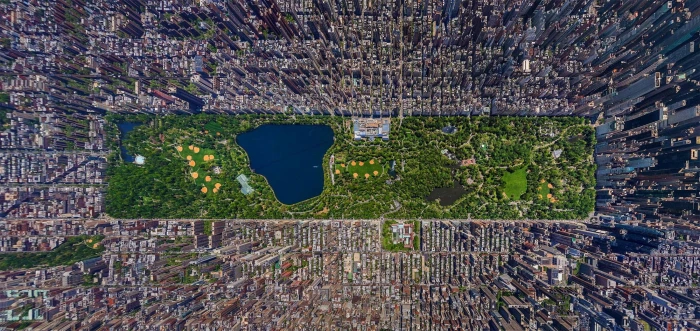 aerial photography of cityscape New York City USA Central Park 2k