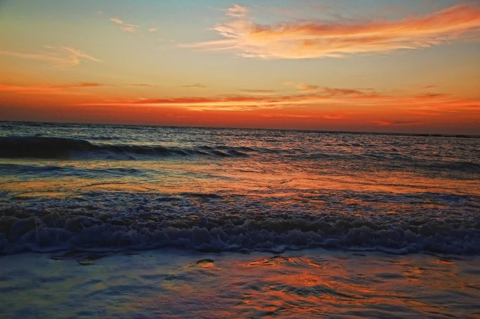 seascape india beach konkan maharashtra sunset water 2k