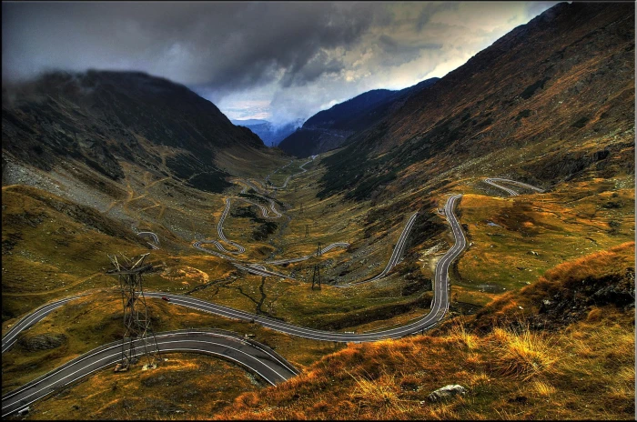 Transfagarasan Pass Rumania europe roads and abstract 2k