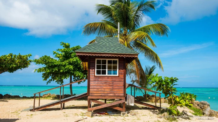 Baywatch Tower Pigeon Point Beach Trinidad and Tobago Islands 2k