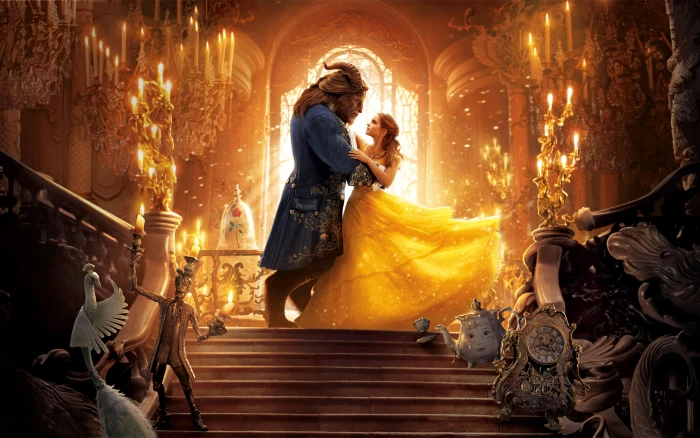 beauty and the beast movies architecture staircase 2k