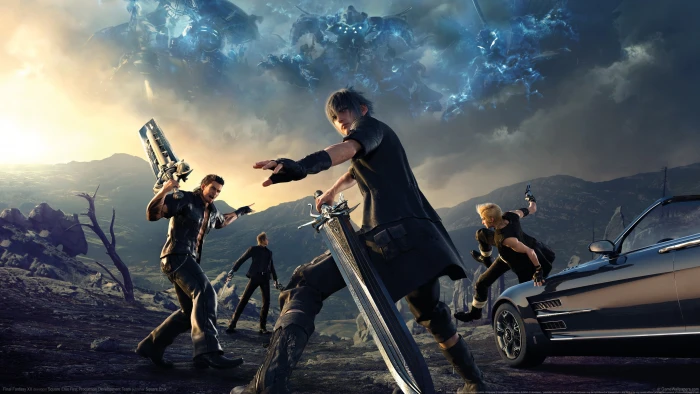 man holding sword wallpaper Final Fantasy XV Gamer Ignis Noctis 2k 4k