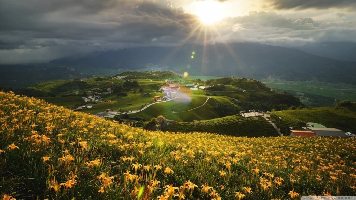nature Taiwan beauty in scenics landscape 2k
