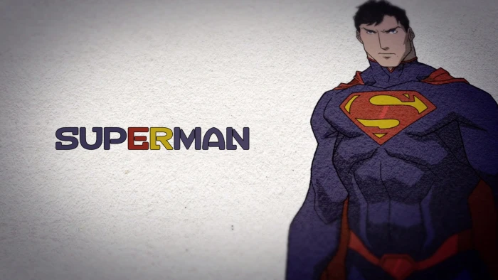 Superman DC Comics Superhero one person text front view 2k 4k 5k