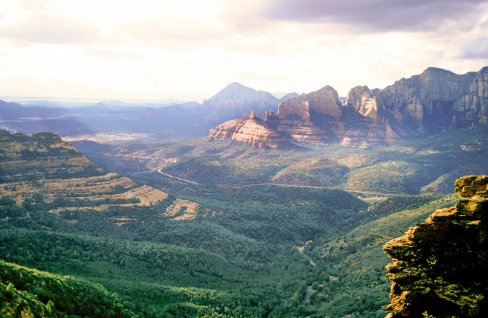 View of Red Rock State Park in Sedona Arizona america blue 2k