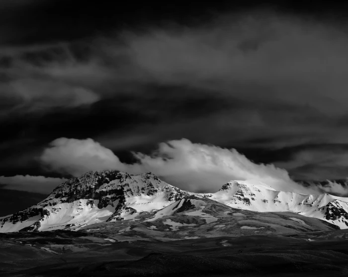 Armenia Aragats Hayk mountain ranges Black and White Dark 2k 4k 5k