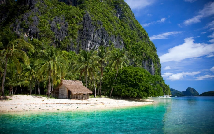 Bacuit Bay El Nido Palawan Philippines Islands Lagoons With Turquoise Waters Sandy Beaches Best Hd Scenery Wallpapers 2k