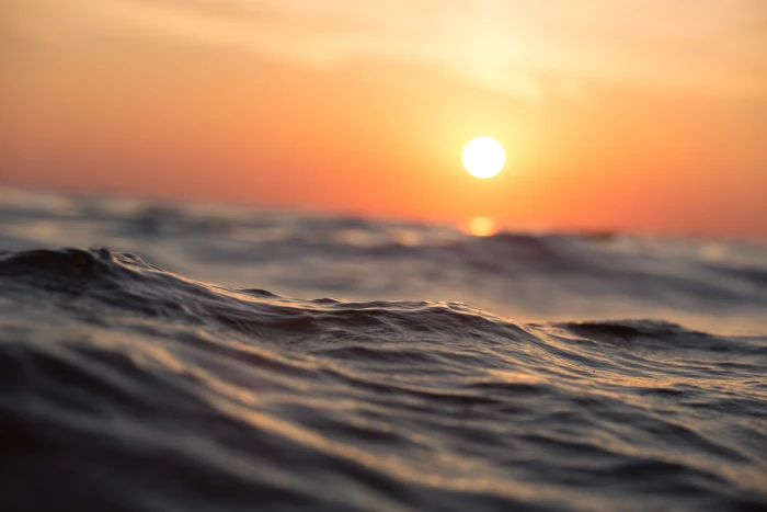 Beach Waves Dawn Sunrise 2k 4k 5k